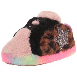 Steve Madden Girl's Tara Slipper Colorful Pair With a Leopard Print With Star